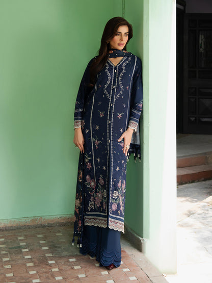 3 Piece Khaddar Suit-Embroidered (Unstitched)