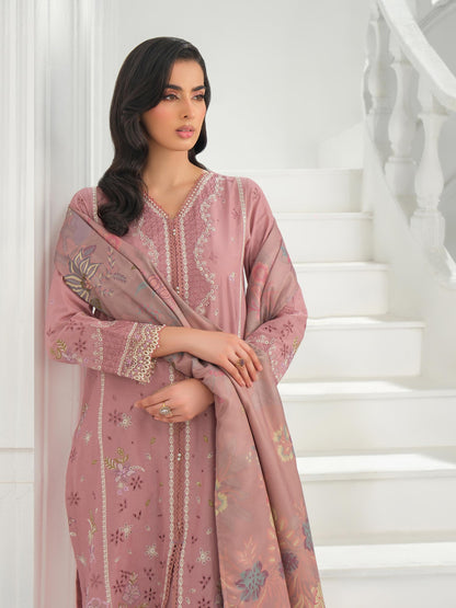 3 Piece Khaddar Suit-Embroidered (Unstitched)