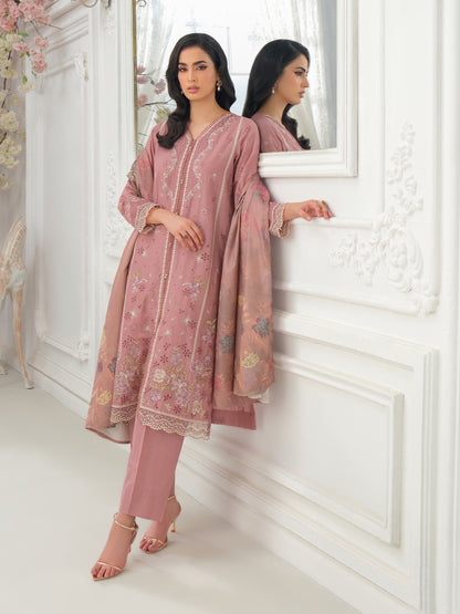 3 Piece Khaddar Suit-Embroidered (Unstitched)