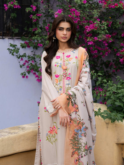 3 Piece Karandi Suit-Embroidered (Unstitched)