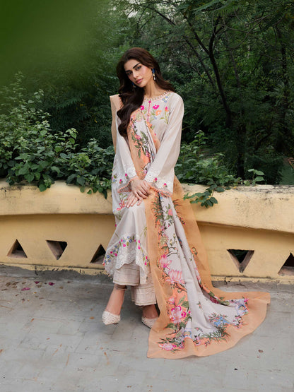 3 Piece Karandi Suit-Embroidered (Unstitched)