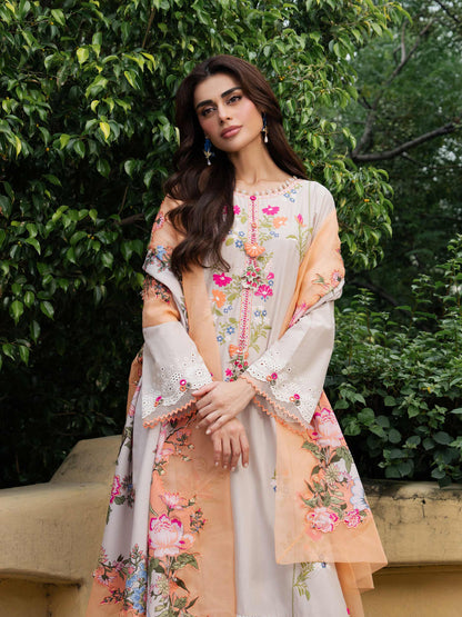 3 Piece Karandi Suit-Embroidered (Unstitched)