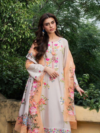 3 Piece Karandi Suit-Embroidered (Unstitched)