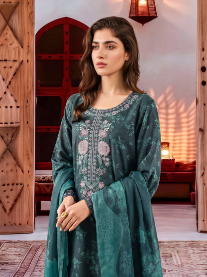 3 Piece Karandi Suit-Embroidered (Unstitched)