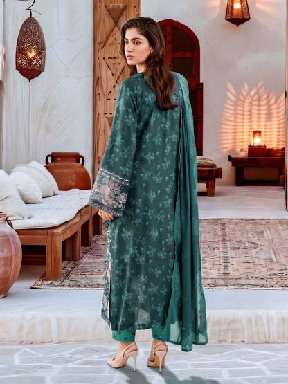 3 Piece Karandi Suit-Embroidered (Unstitched)