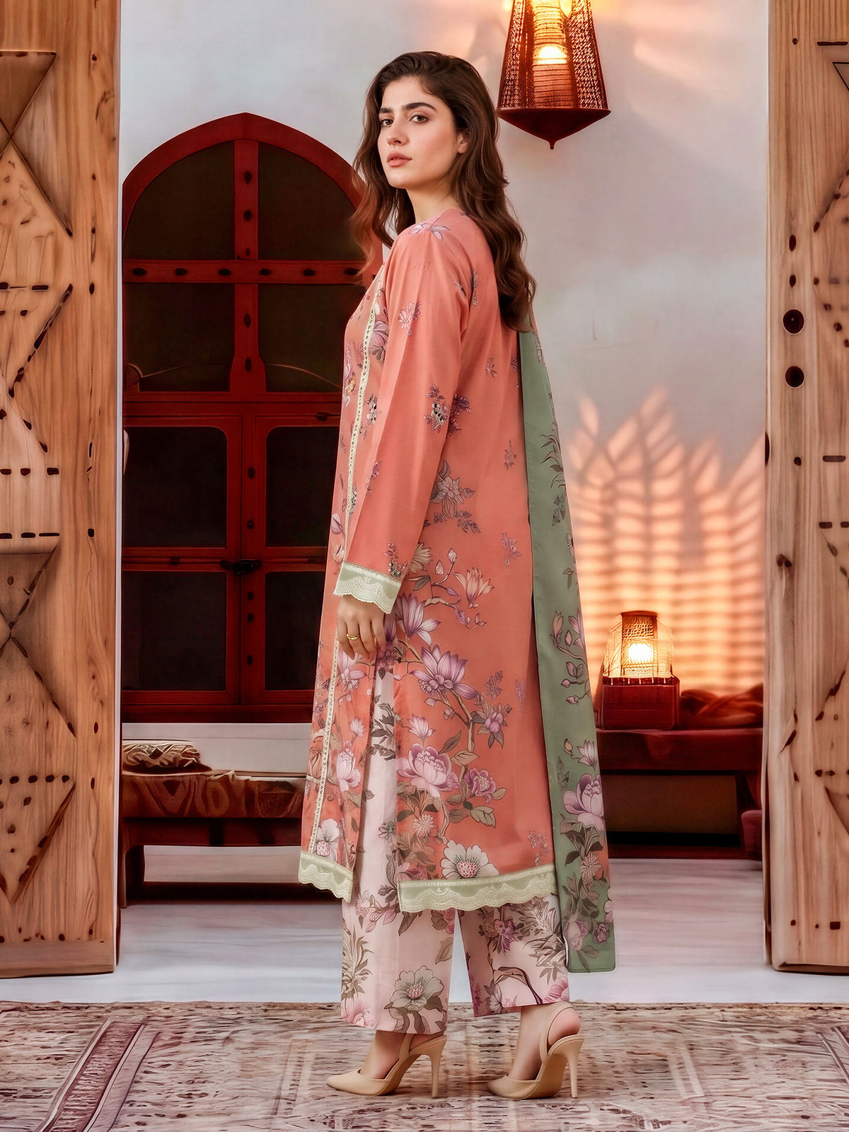 3 Piece Khaddar Suit-Embroidered (Unstitched)