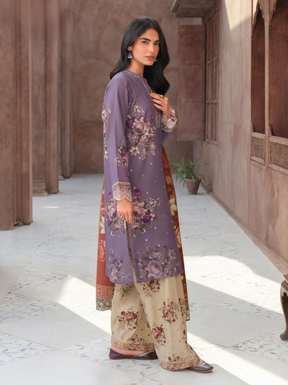 3 Piece Khaddar Suit-Embroidered (Unstitched)