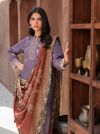 3 Piece Khaddar Suit-Embroidered (Unstitched)