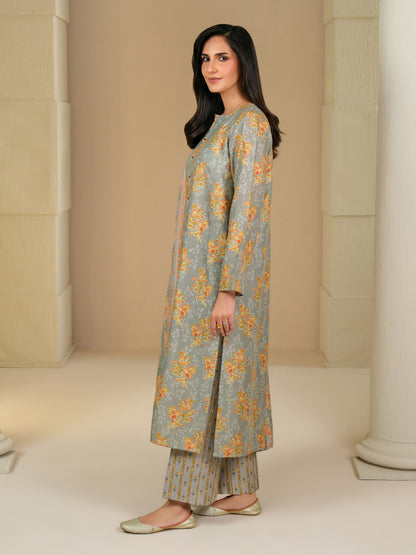 3 Piece Khaddar Suit-Paste Print (Unstitched)
