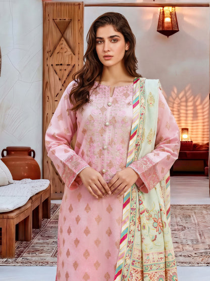 3 Piece Khaddar Suit-Embroidered (Unstitched)