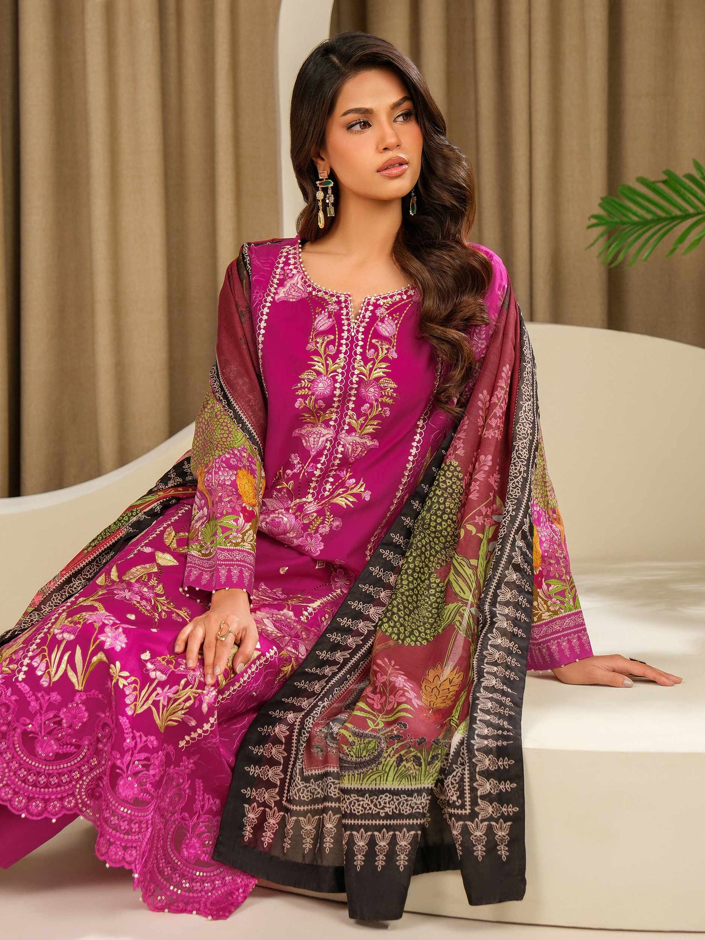3 Piece Lawn Suit-Embroidered (Unstitched)