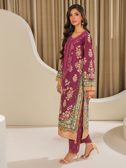 2 Piece Silk Suit-Embroidered (Unstitched)