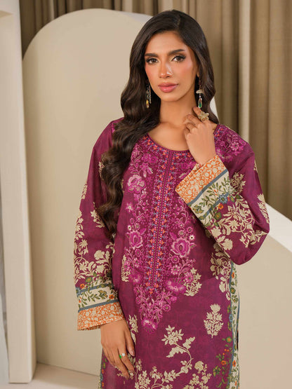 2 Piece Silk Suit-Embroidered (Unstitched)