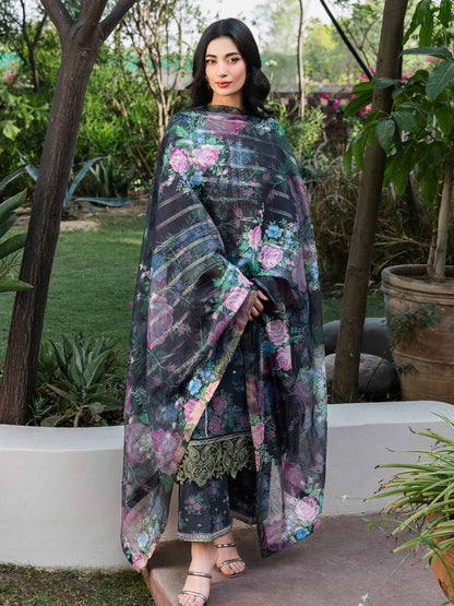 3 Piece Lawn Suit-Embroidered (Unstitched)
