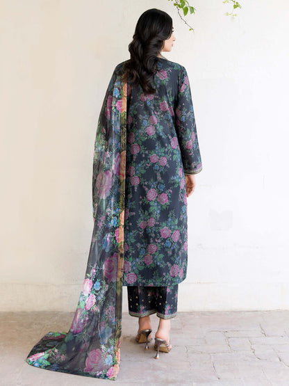 3 Piece Lawn Suit-Embroidered (Unstitched)