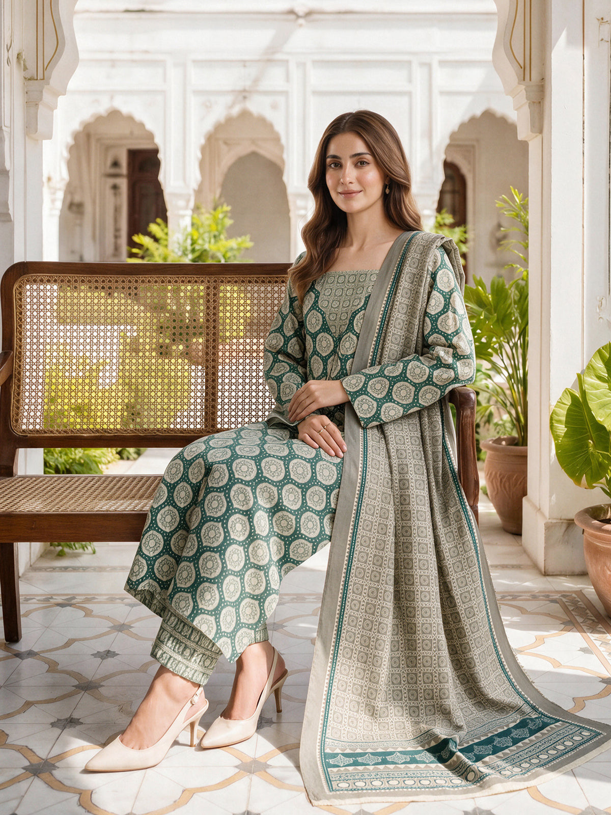 3 Piece Karandi (Unstitched)
