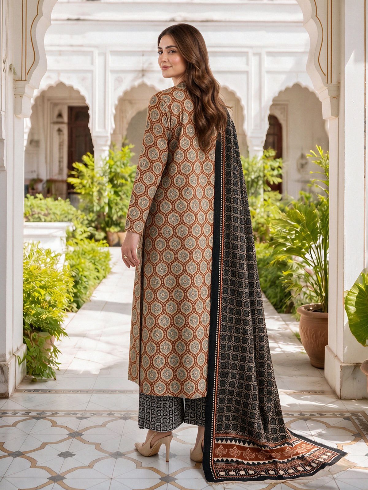 3 Piece Karandi (Unstitched)