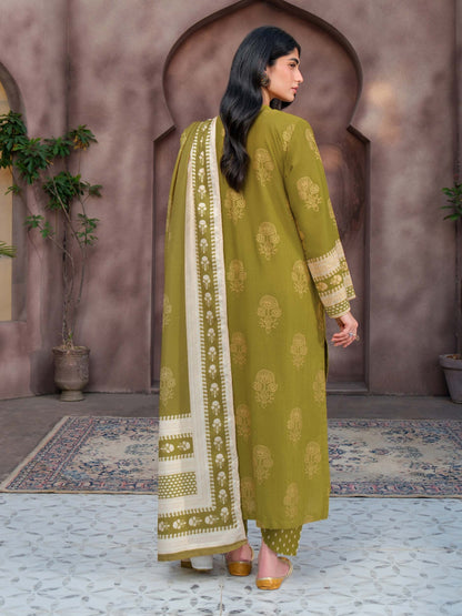 3 Piece Khaddar Suit-Embroidered (Unstitched)