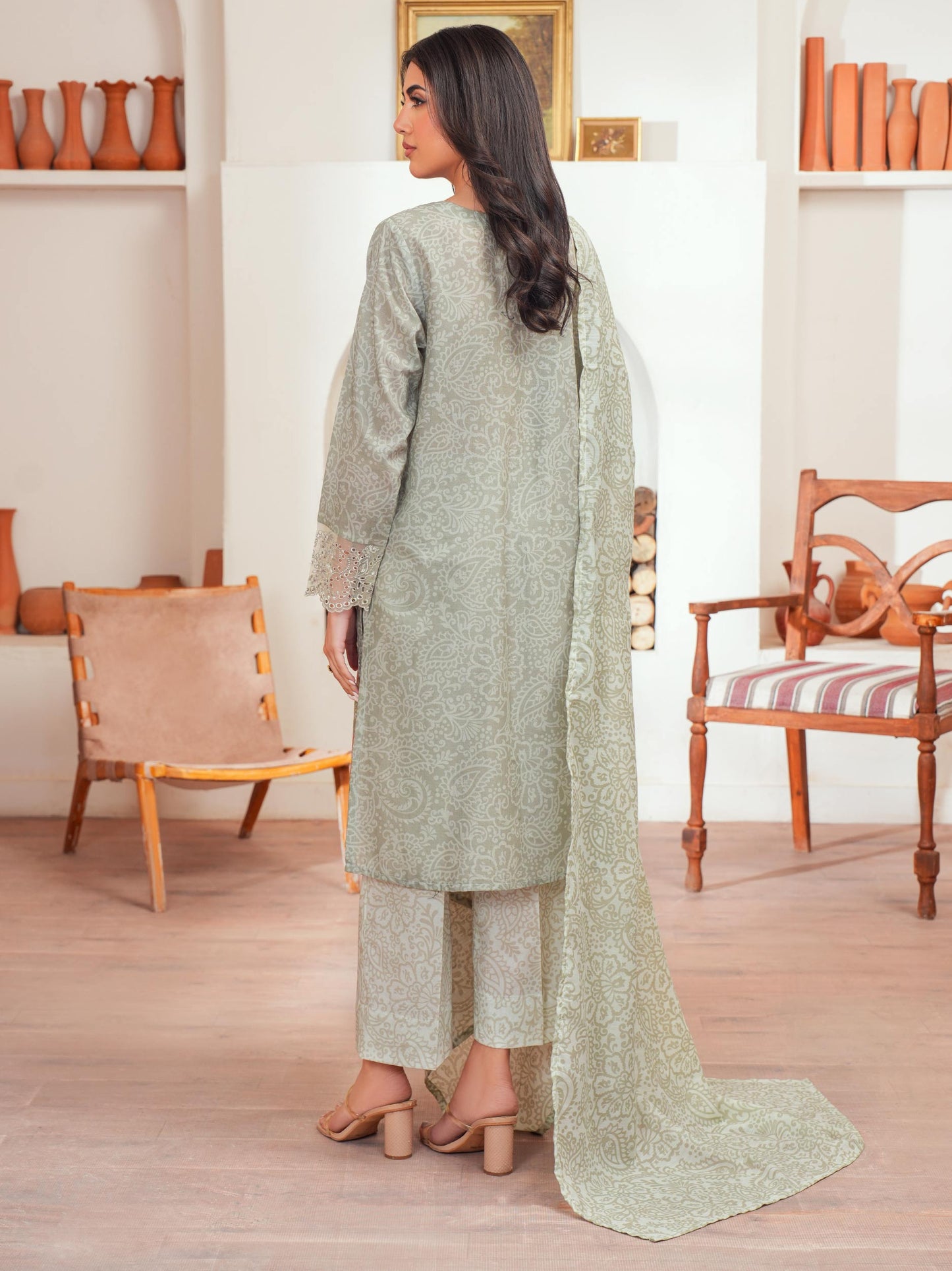 3 Piece Lawn Suit-Embroidered (Unstitched)