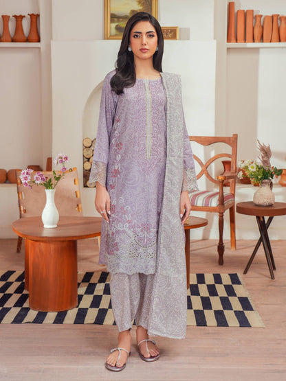 3 Piece Lawn Suit-Embroidered (Unstitched)