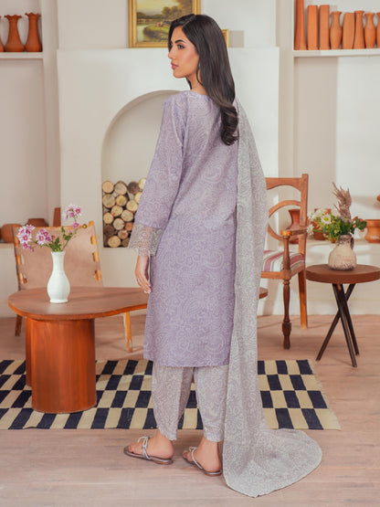 3 Piece Lawn Suit-Embroidered (Unstitched)