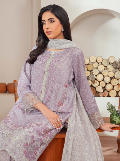 3 Piece Lawn Suit-Embroidered (Unstitched)