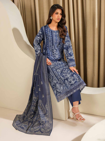 3 Piece Lawn Suit-Embroidered (Unstitched)