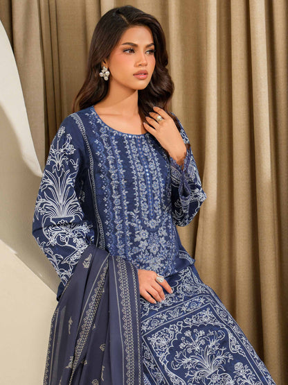 3 Piece Lawn Suit-Embroidered (Unstitched)