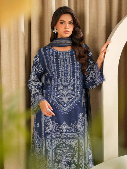 3 Piece Lawn Suit-Embroidered (Unstitched)