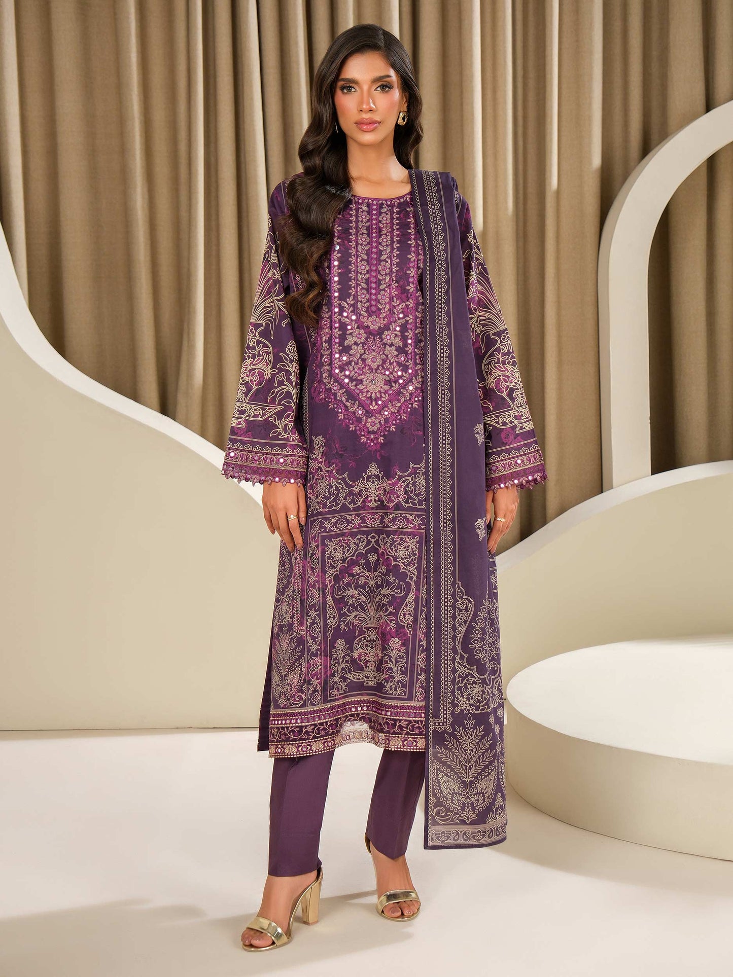 3 Piece Lawn Suit-Embroidered (Unstitched)