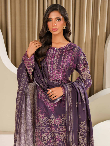 3 Piece Lawn Suit-Embroidered (Unstitched)