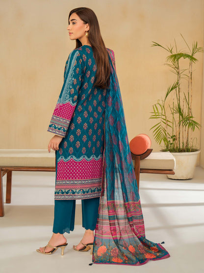 3 Piece Lawn Suit-Embroidered (Unstitched)