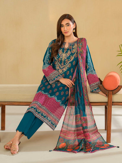 3 Piece Lawn Suit-Embroidered (Unstitched)