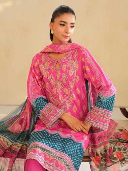 3 Piece Lawn Suit-Embroidered (Unstitched)
