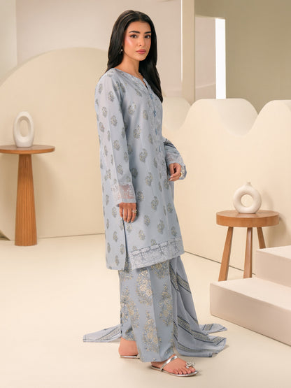 3 Piece Lawn Suit-Embroidered (Unstitched)