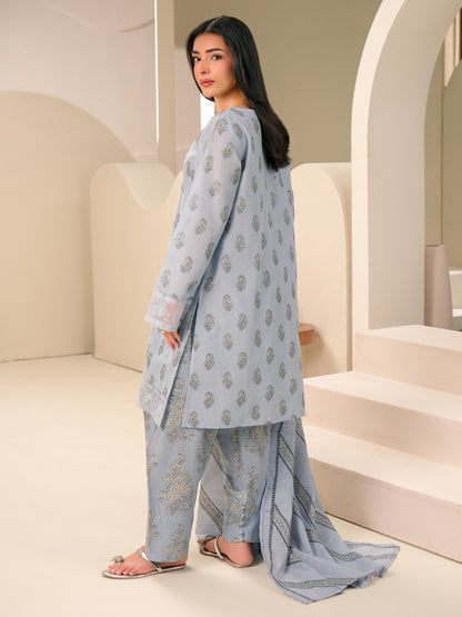 3 Piece Lawn Suit-Embroidered (Unstitched)