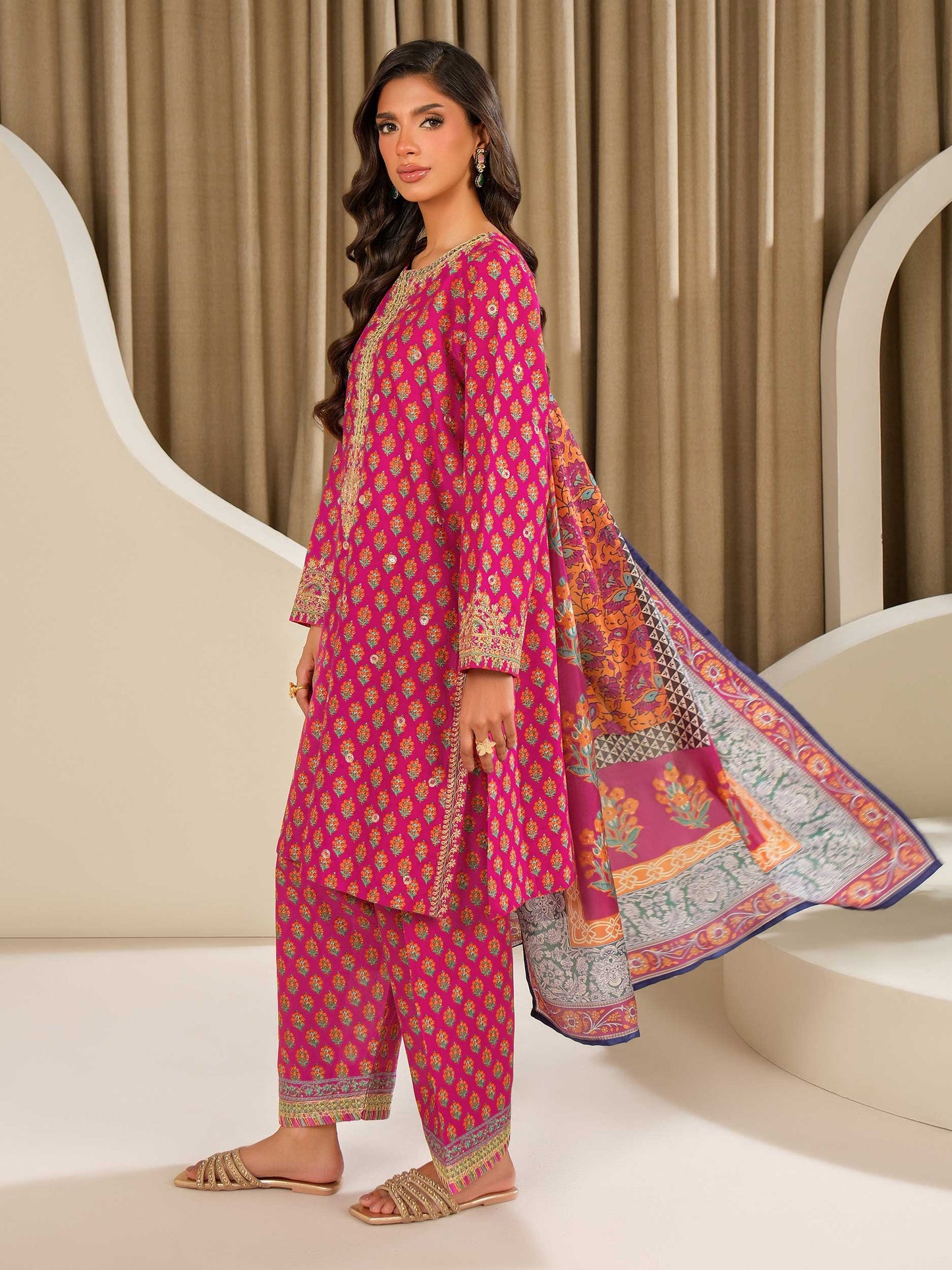 3 Piece Lawn Suit-Embroidered (Unstitched)