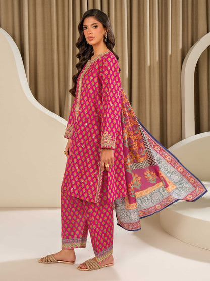 3 Piece Lawn Suit-Embroidered (Unstitched)