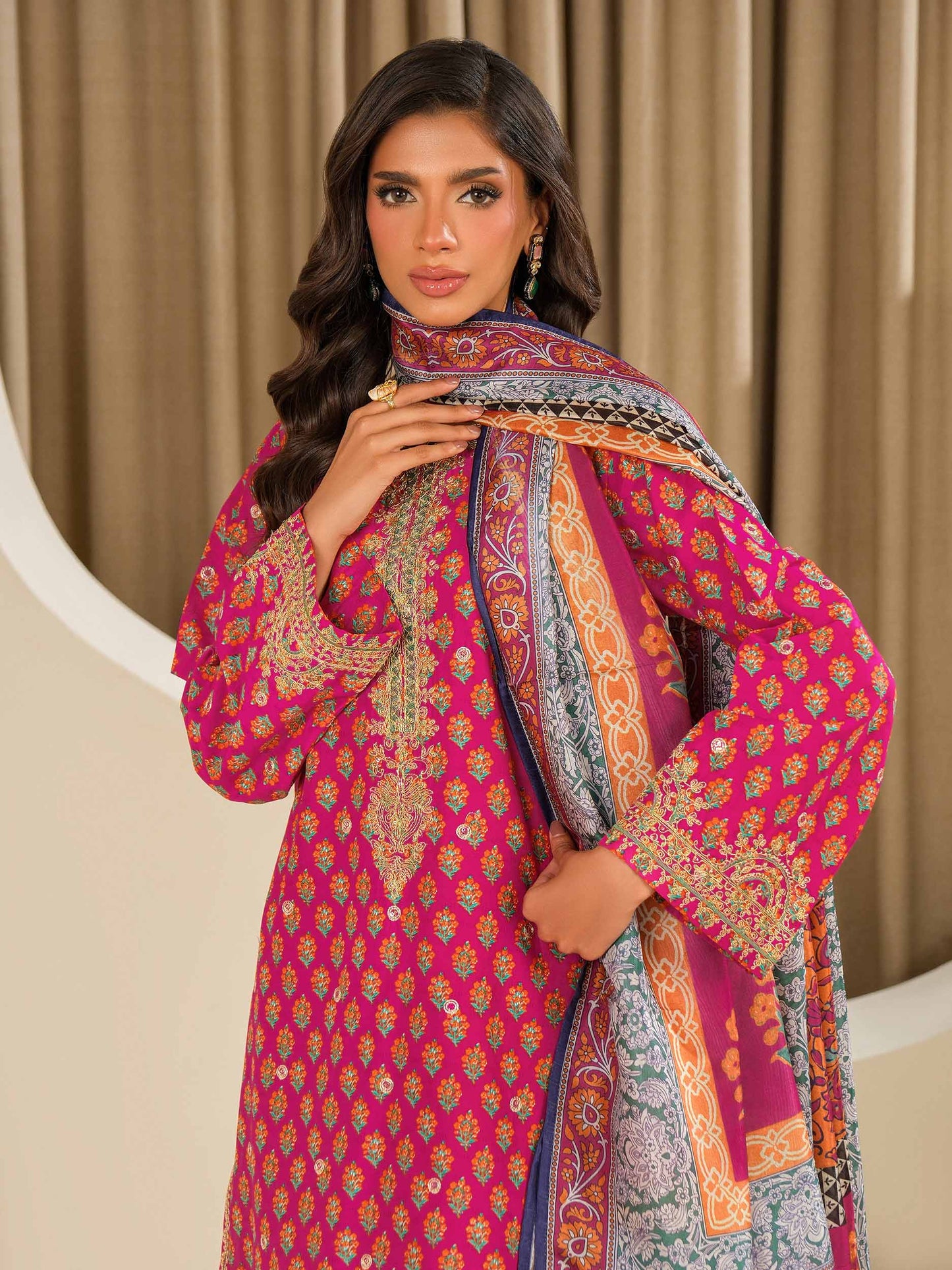 3 Piece Lawn Suit-Embroidered (Unstitched)