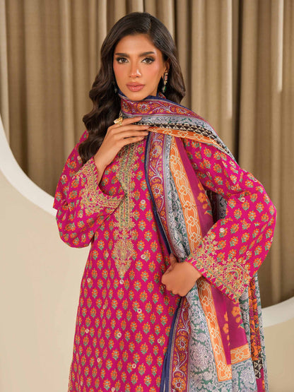 3 Piece Lawn Suit-Embroidered (Unstitched)