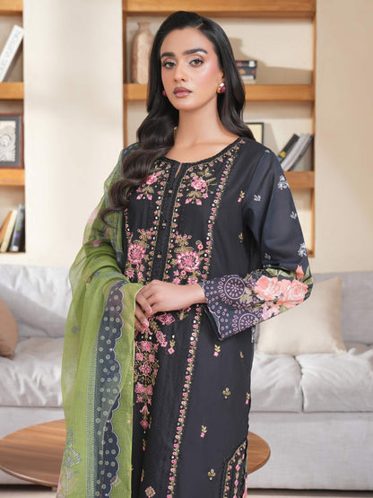 3 Piece Lawn Suit-Embroidered (Unstitched)