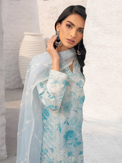 3 Piece Lawn Suit-Embroidered (Unstitched)