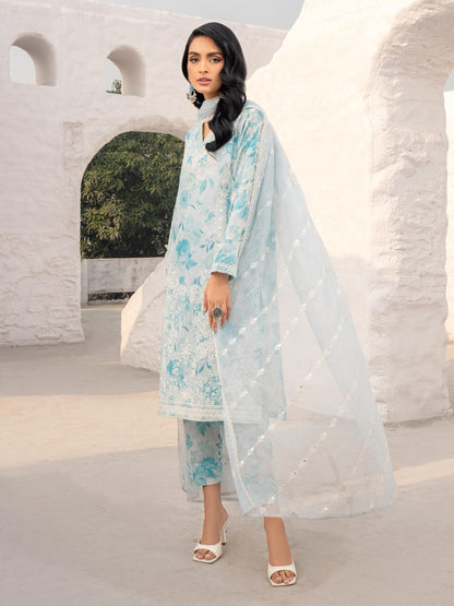 3 Piece Lawn Suit-Embroidered (Unstitched)