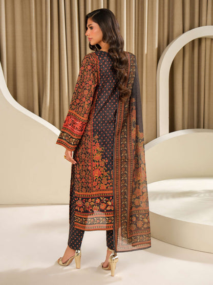 3 Piece Lawn Suit-Embroidered (Unstitched)