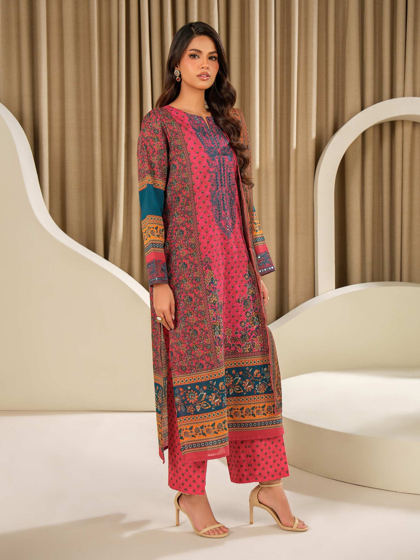 3 Piece Lawn Suit-Embroidered (Unstitched)