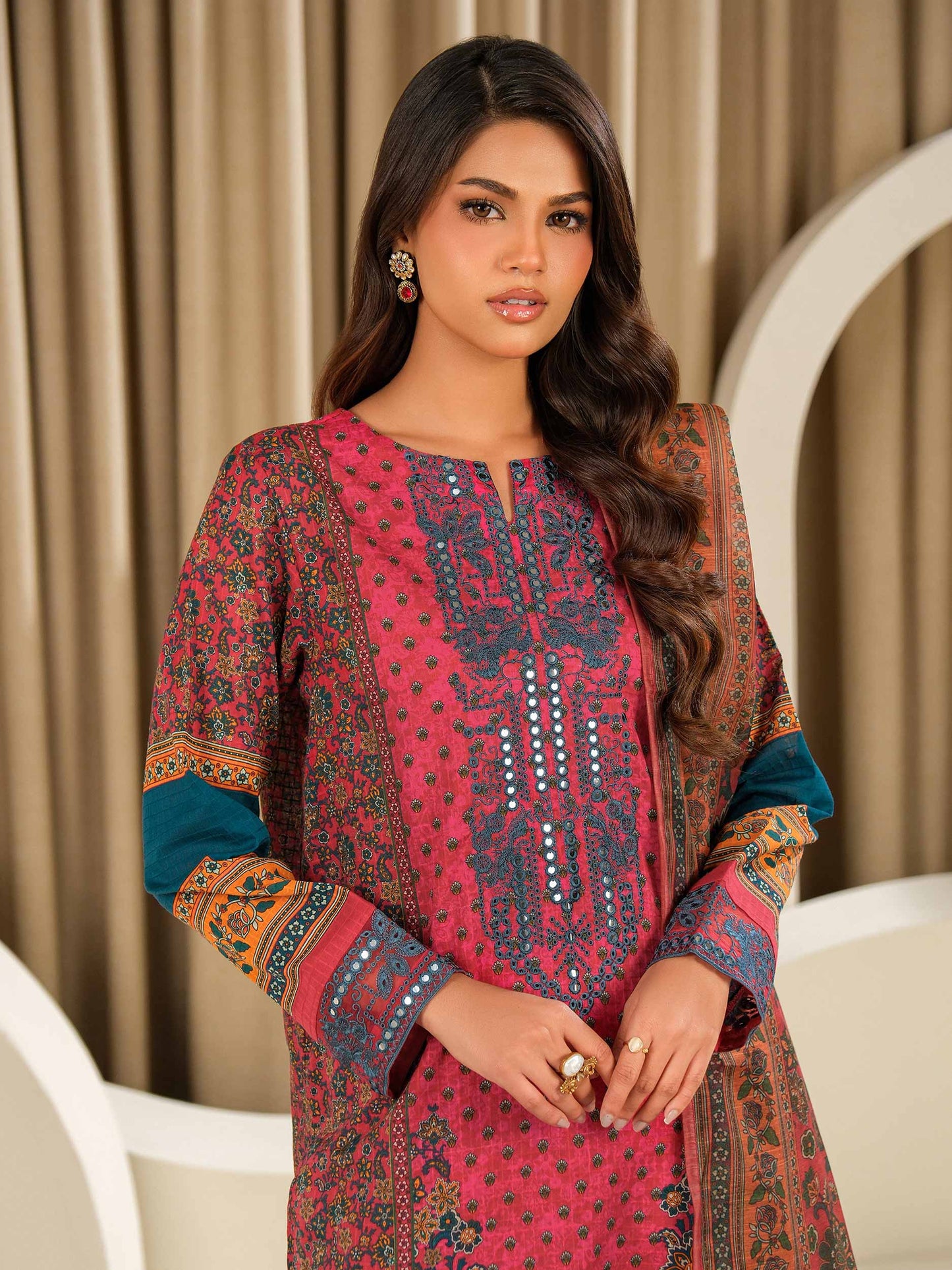 3 Piece Lawn Suit-Embroidered (Unstitched)