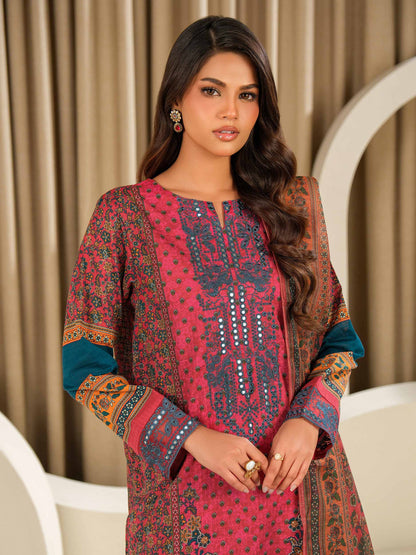 3 Piece Lawn Suit-Embroidered (Unstitched)
