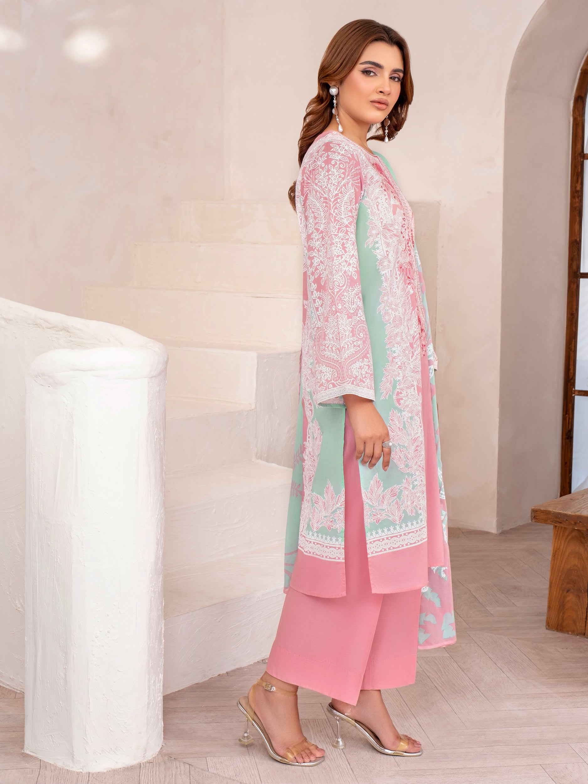 Threads & Motifs Embroidered Lawn Suits Unstitched 3 Piece THM21U 7173 - Summer Collection main image 1