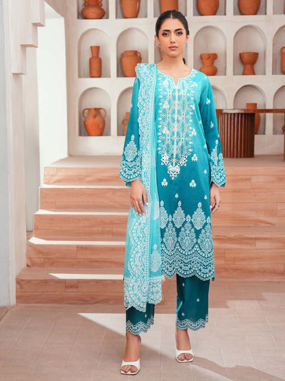 3 Piece Lawn Suit-Embroidered (Unstitched)