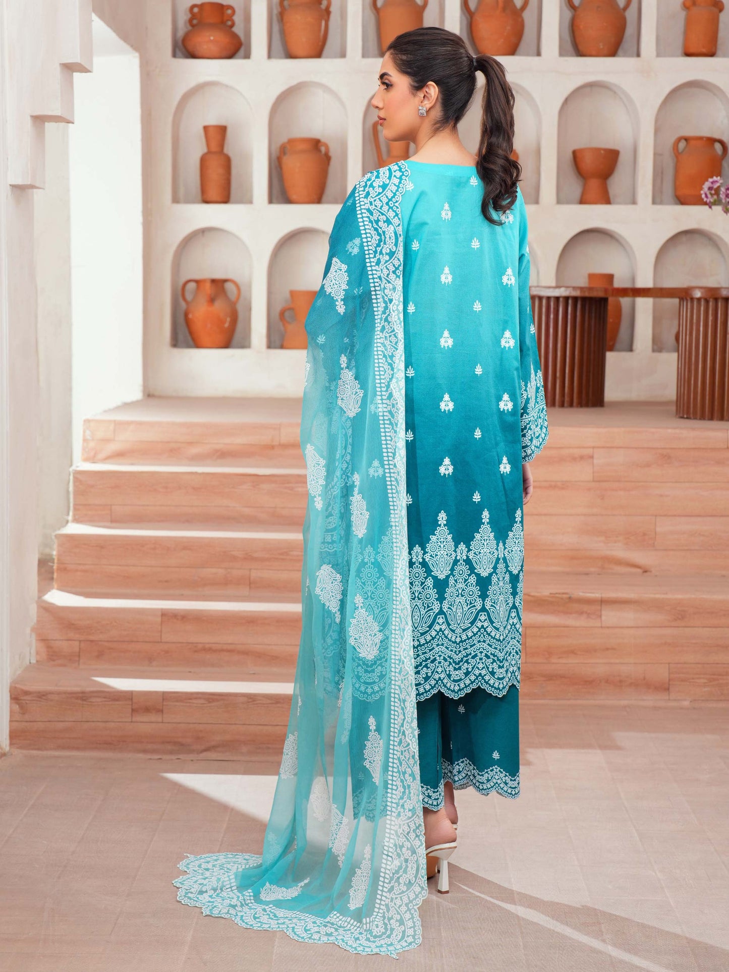 3 Piece Lawn Suit-Embroidered (Unstitched)